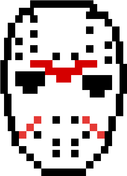 Friday The Thirteenth Jason's Mask - Pixel Art Jason (1200x1200)