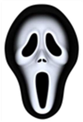 Those Paper Cut-out Decorations Were The Best - Scream Mask Png (420x420)