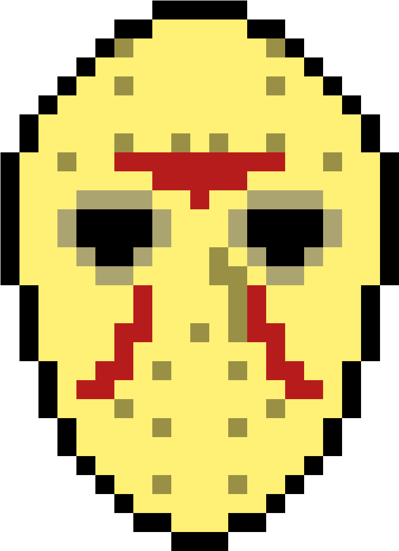 Jason's Mask - Koro Sensei Pixel Art (1184x1184)