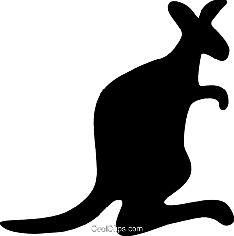 Kangaroos Royalty Free Vector Clip Art Illustration - Kangaroo (475x480)