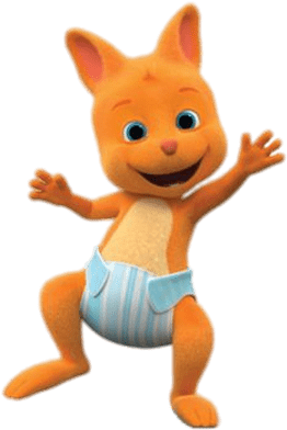 Kip The Wallaby Waving - Fabuloso Vocabulario Personajes Png (400x400)