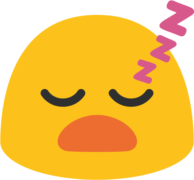 Sleeping Blob Emoji Clipart Blob Emoji Smiley - Sleeping Face Emoji Android (768x768)