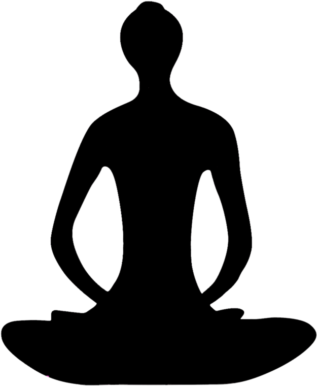 Spiritual Meditation Clip Art - Meditation Silhouette (807x989)