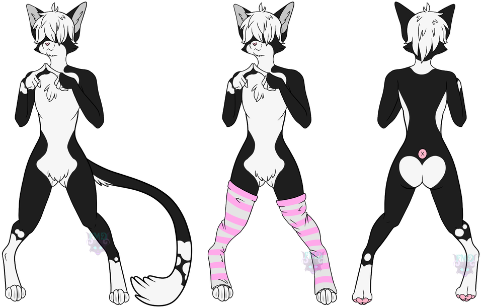 [comm] Tuxedo Femboy By Franzmewdrache - Cartoon (1083x738)