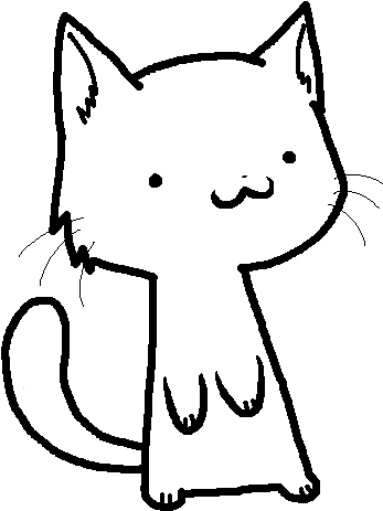Derp Cat By Nukeleer On Deviantart - Derpy Cat Face Drawing (388x490)