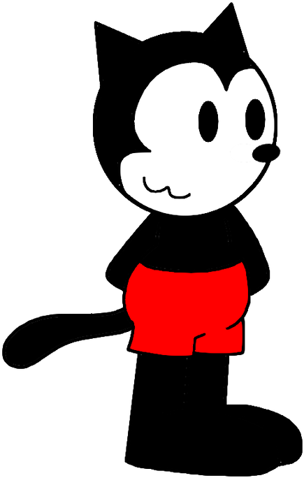 Homer The Cat With Cat Smile By Mega Shonen One 64 - Felix The Cat Fart (894x894)