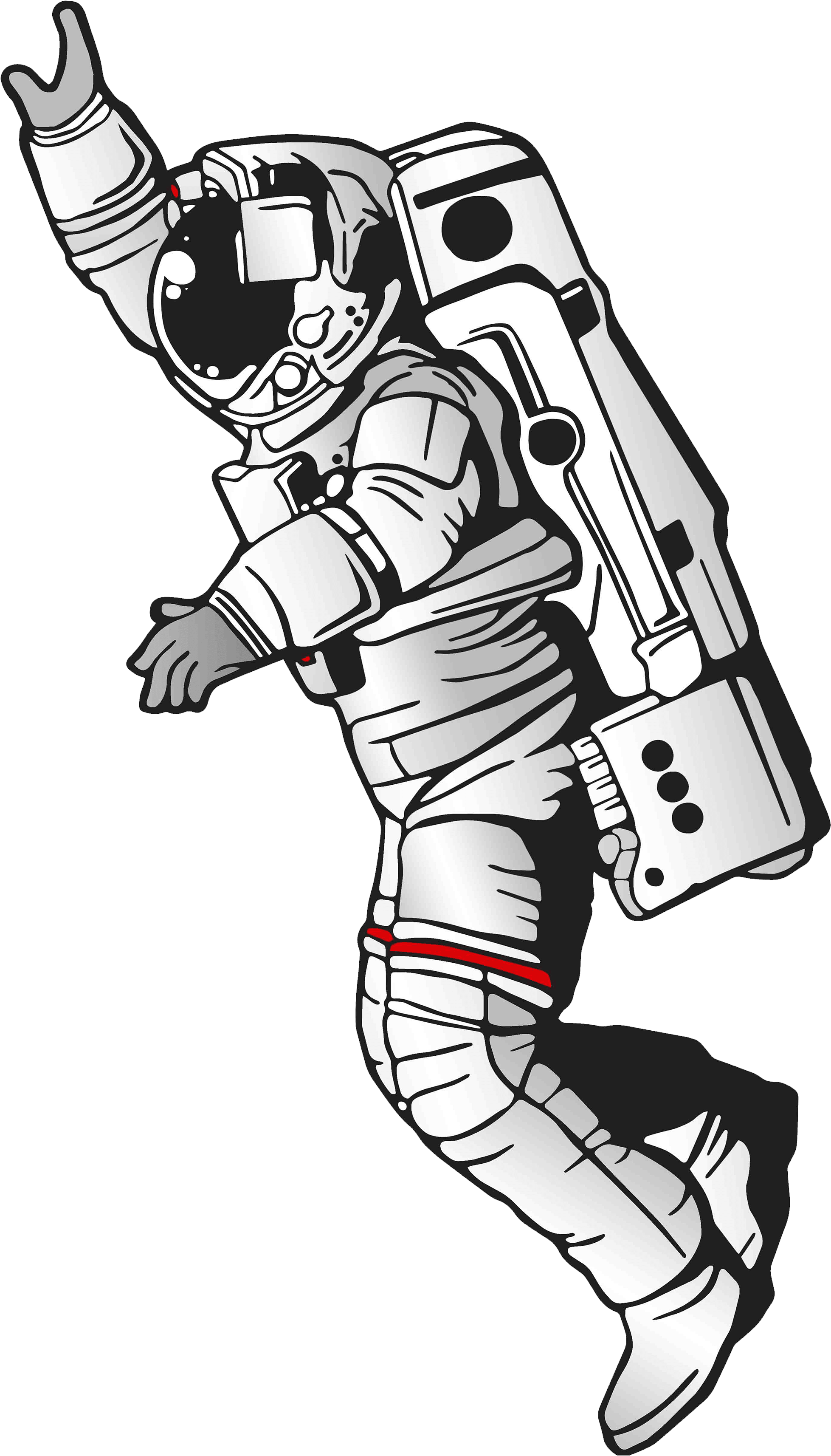 Astronaut Clipart Riding - Space Man Png (2480x3508)