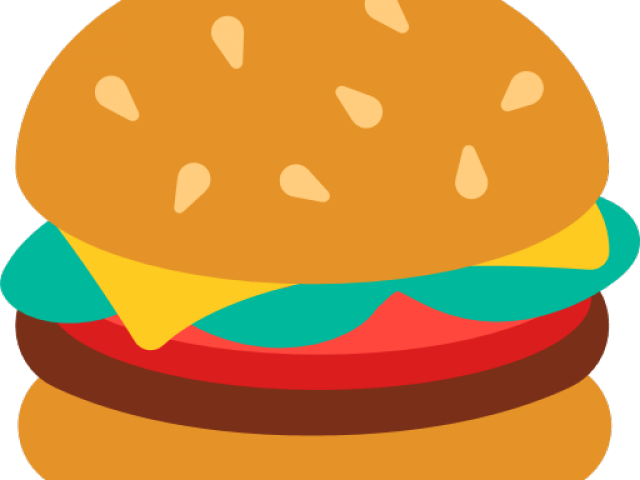 Hamburgers Clipart Transparent Background - Emoji Burger Transparent Background (640x480)