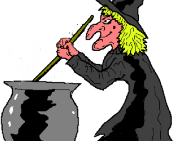 Witchcraft Clipart Witch's Cauldron - Witch And Cauldron Clipart (640x480)