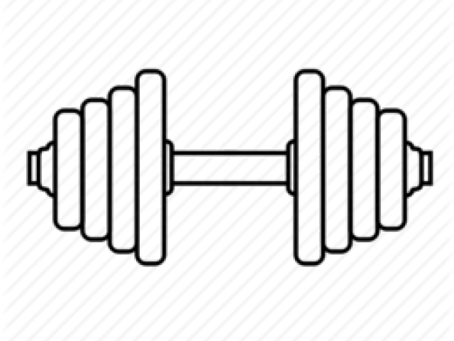 Weight Plates Clipart Transparent Background - Dumbbells Icon (640x480)