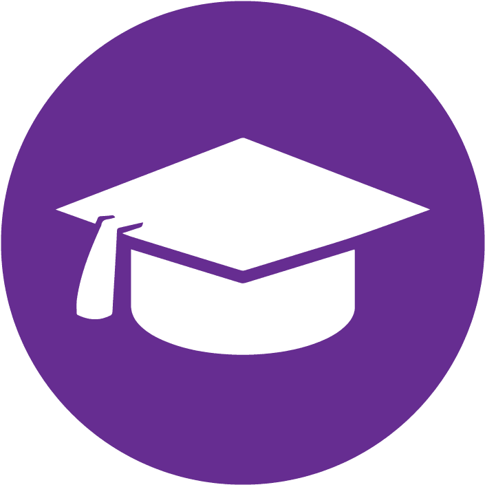 Pin It On Pinterest - Education Icon Purple (720x720)