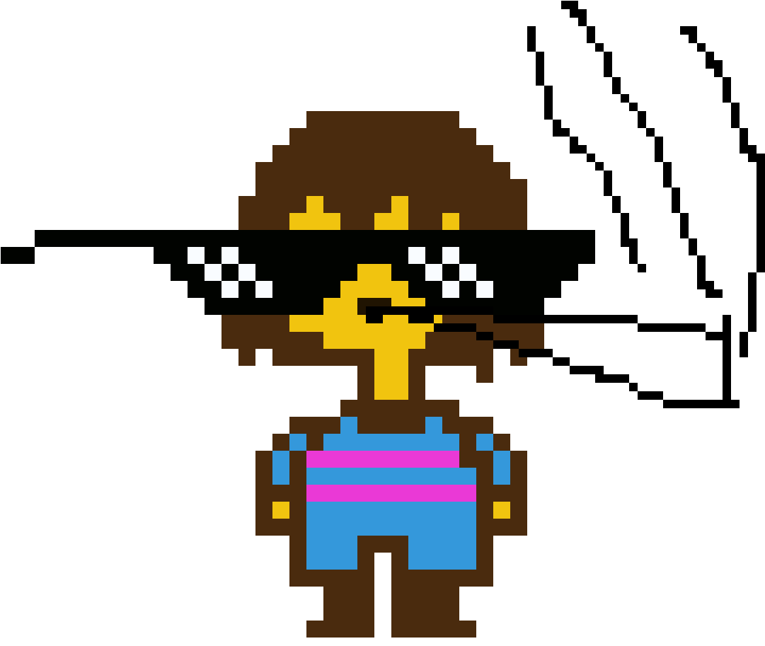 Smoke Weed - Frisk Undertale Sprite (1200x1200)