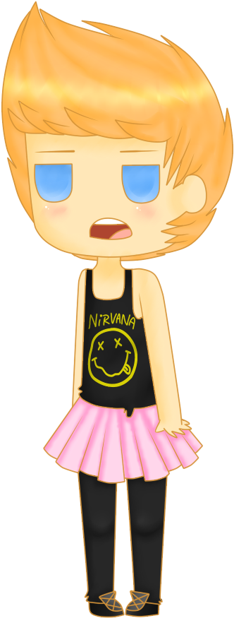 332 X 875 7 - Luke Hemmings Drawing Chibi (332x875)