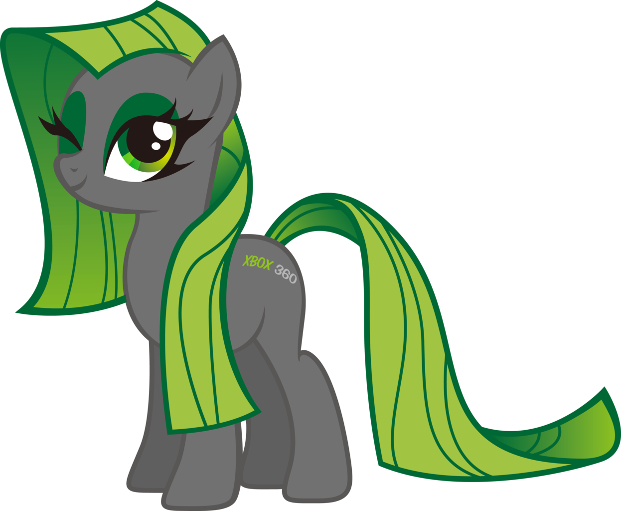 Comments - Mlp Green And Black Pony (1246x1024)