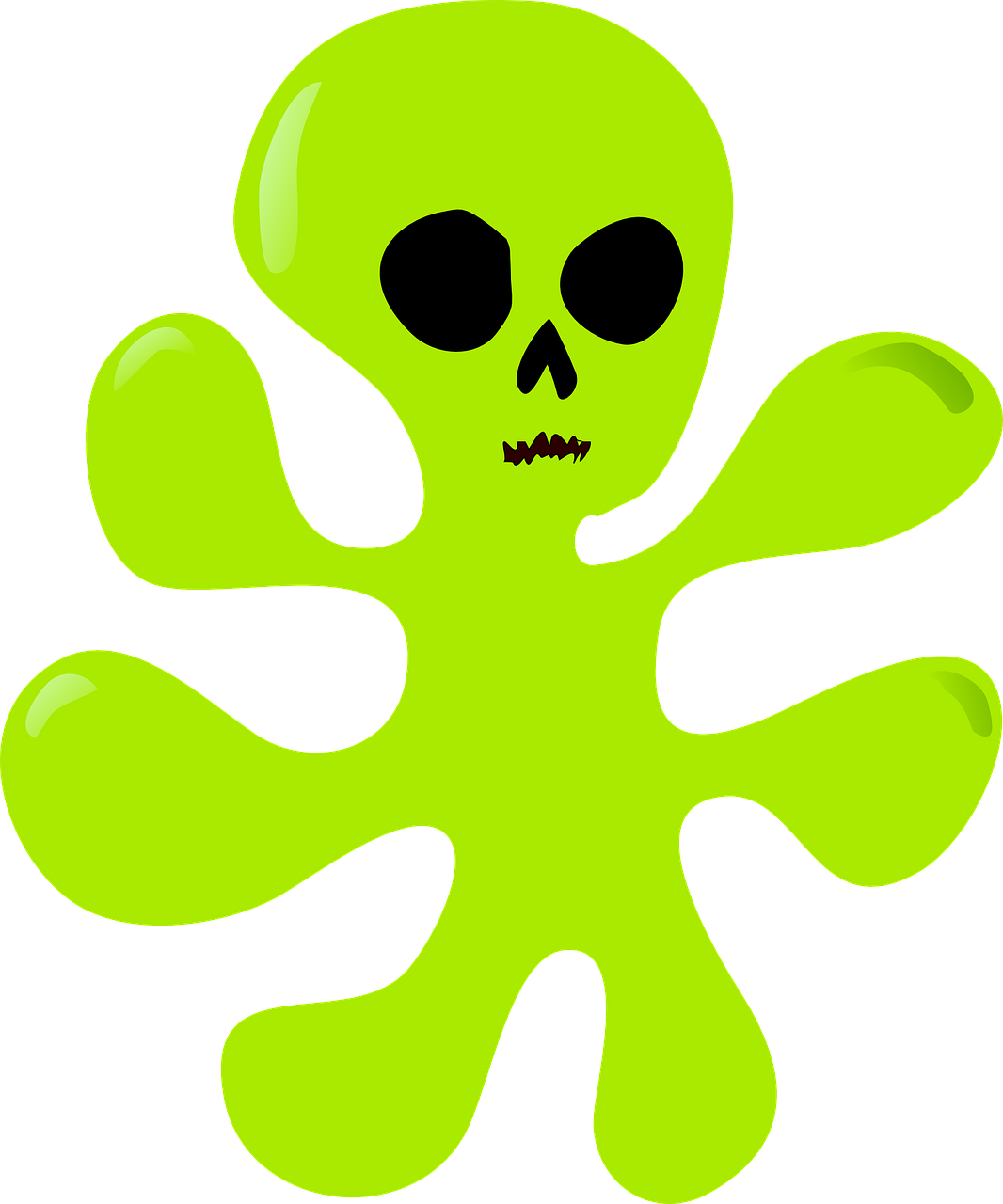 Alien Space Blob The Blob - มนุษย์ ต่าง ดาว Png (1066x1280)