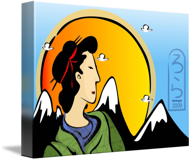 Miss Nihon By Ld Gonzalez - Illustration (650x545)