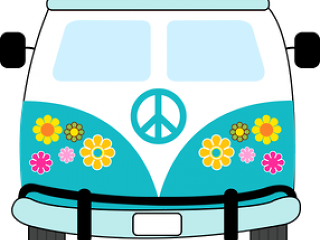 Vans Clipart Green Van - Dibujo Hippie Combi (640x480)