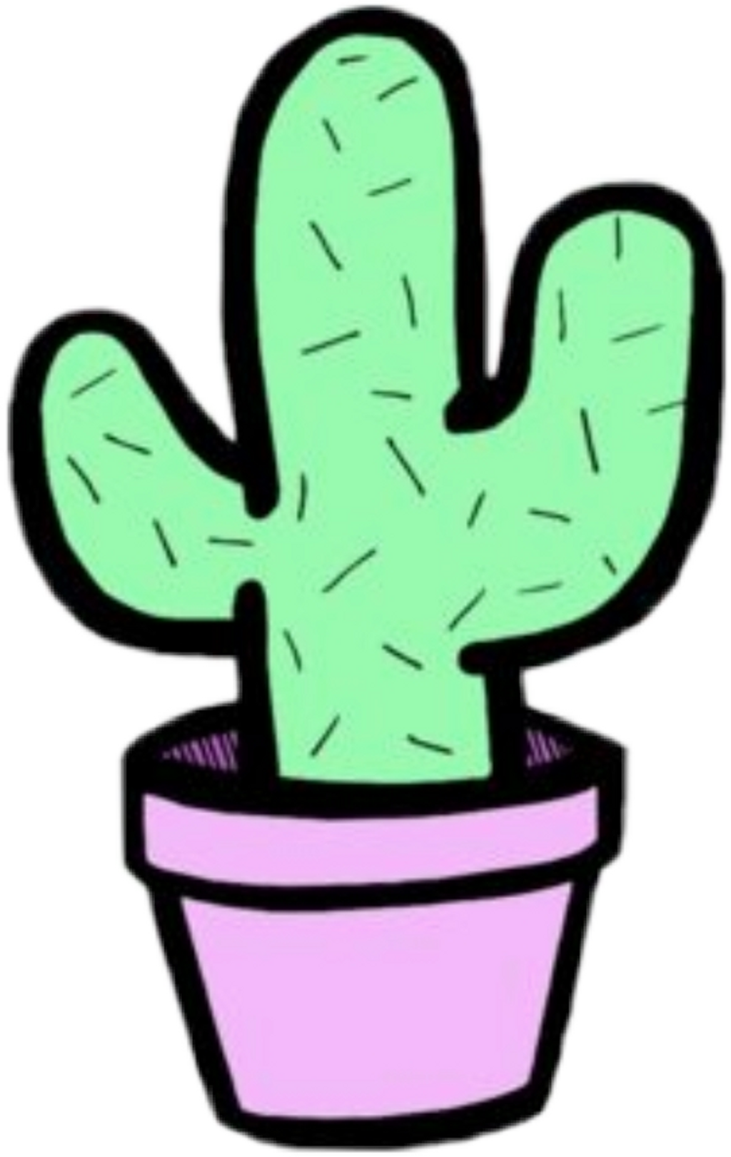 Report Abuse - Cute Drawings Of Cactus (1024x1621)