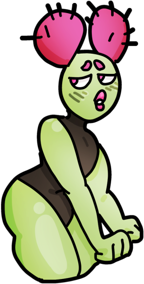 Terra The Cactus Pear Girl For @themonsoonsketch Oc - Terra The Cactus Pear Girl For @themonsoonsketch Oc (386x600)