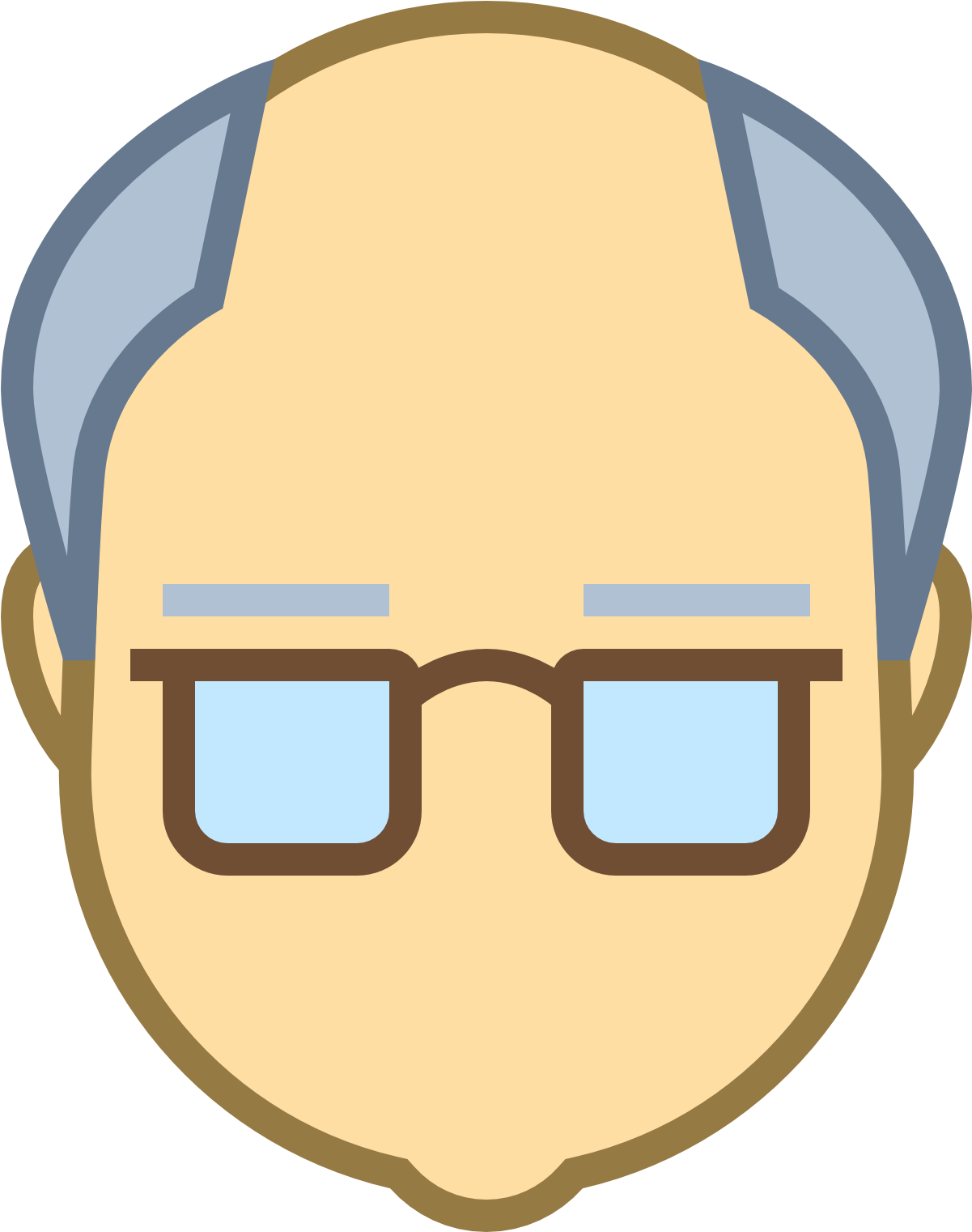 Icons Business Age Transprent Png - Old Person Face Cartoon (1600x1600)