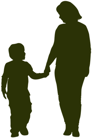 Mom And Son Silhouette Png - Mom And Son Silhouette (512x512)