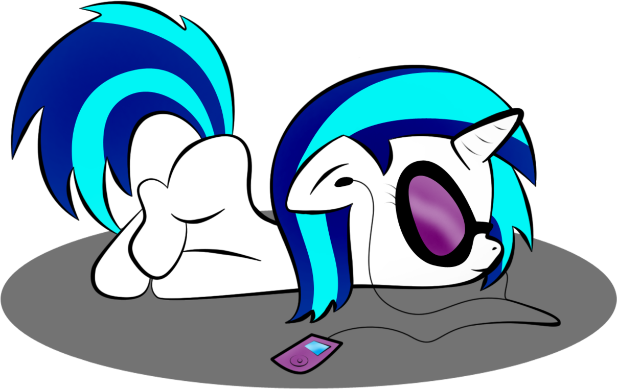 Zomgitsalaura, Dj Pon-3, Earbuds, Female, Floppy Ears, - Cartoon (1280x855)
