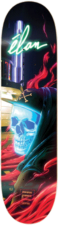 Élan Radioactive 775 Redline Skateboard - Skateboard Deck Png (450x450)