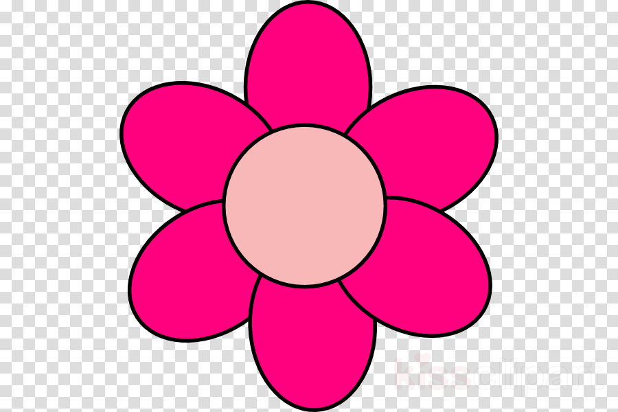 Pink Flower Cartoon Clipart Drawing Clip Art - Pink Flower Cartoon Png (900x600)