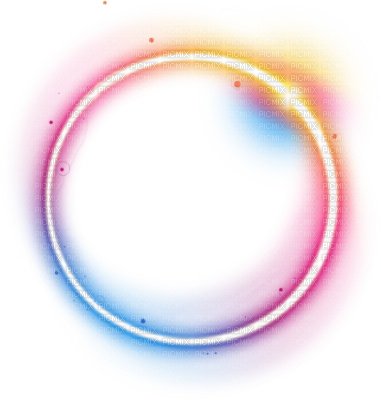 Dec Jaune Yellow Bleu Blue Rose Pink Stefstamp Rond - Circle Png Gif (381x400)