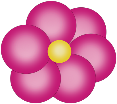 Pink Circle Flower By Willowspov - Illustration (1152x694)
