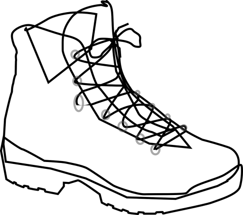 Martens - Boots Clipart Black And White (500x442)