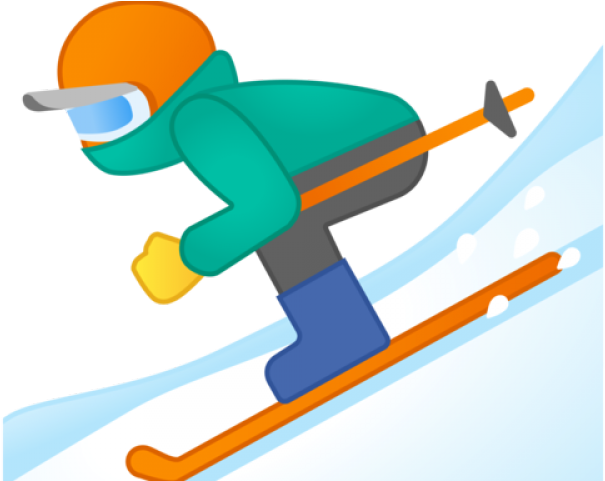 Skiing Clipart Ski Equipment - Ski Emoji (640x480)