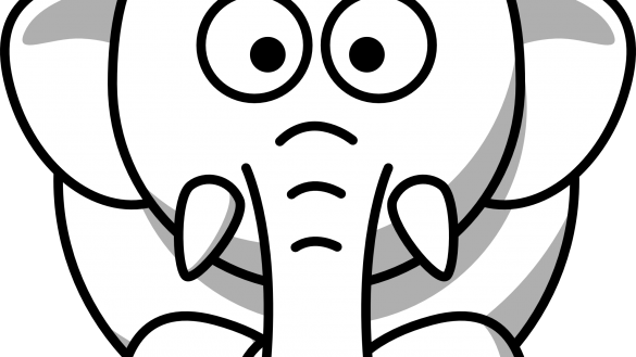 Black And White Coloring Pages House 28 Collection - Clip Art Images Of Animals (585x329)