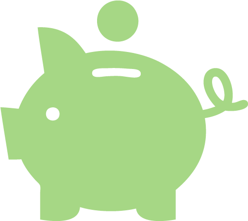 Guacamole Green Piggy Bank 2 Icon - Piggy Bank Icon Red (512x512)