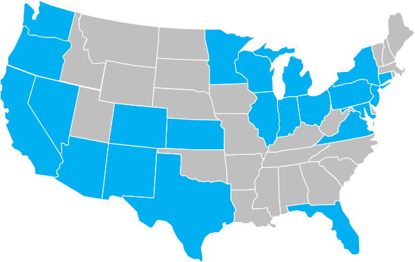 Lclaa Chapters 2016 Clip Art - Grey United States Map Transparent (600x379)