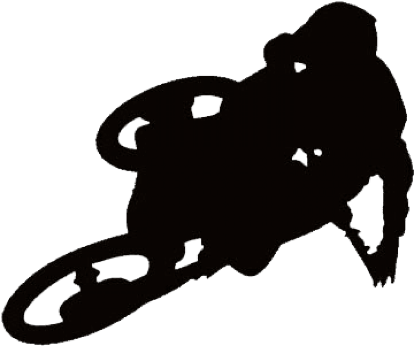 Free Png Download Silhouette Of Dirt Bike Png Images - Silhouettes Of Dirt Bikes (850x711)