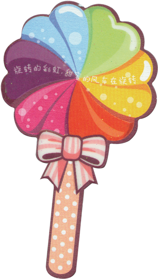 591 X 591 4 - Cartoon Rainbow Lollipop (591x591)