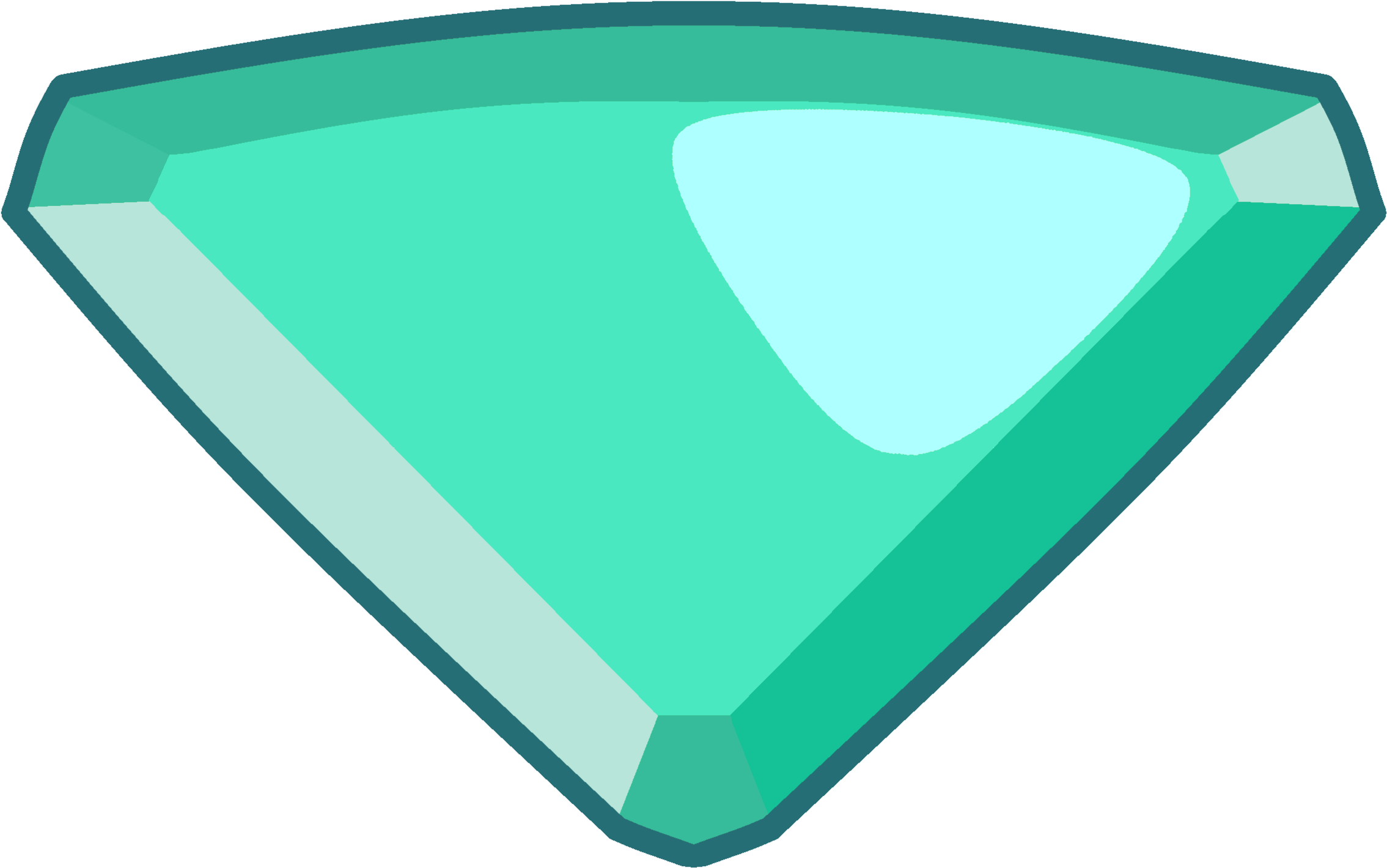 Gem Clipart Aqua - Steven Universe Squaridot Gem (2500x1800)