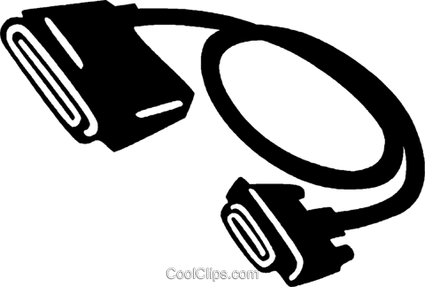 Computer Cables Royalty Free Vector Clip Art Illustration - Kabel Clipart (480x324)