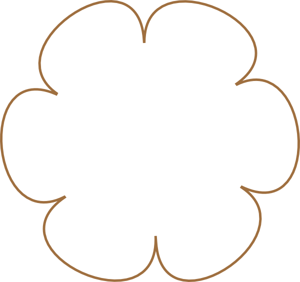 Brown Flower 31 Svg Clip Arts 600 X 564 Px - Brown Flower 31 Svg Clip Arts 600 X 564 Px (600x564)