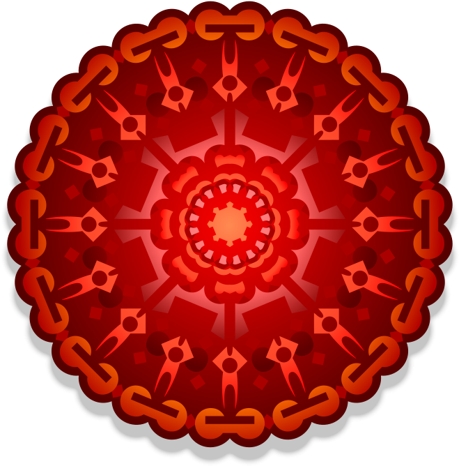 Round Patterns Red Png File (800x800)