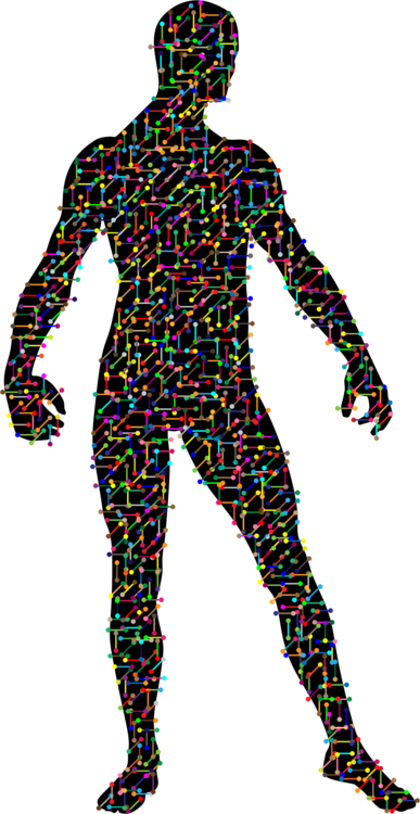 387 X 750 9 - Пнг Силуэт Человека (387x750)