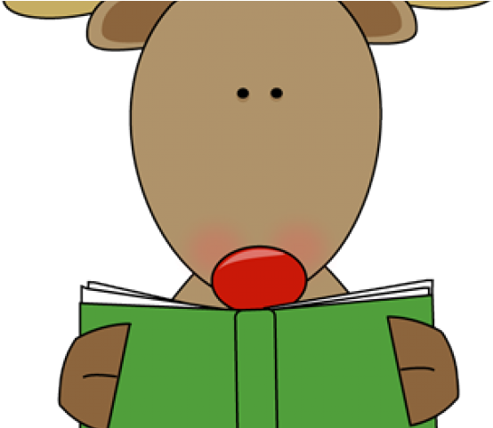 Santa Clipart Reading - Cartoon (640x480)