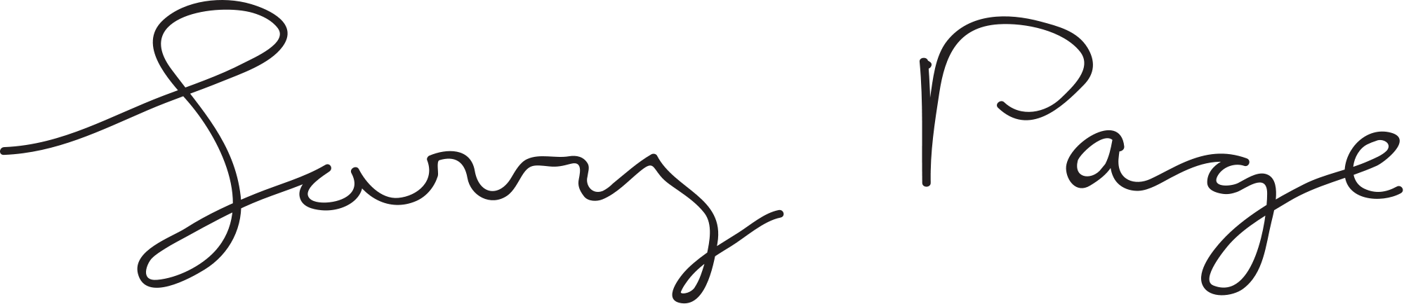2000 X 434 3 - Larry Page Signature (2000x434)