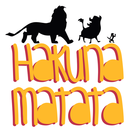 Hakuna Matata Sticker - Hakuna Matata Png (528x528)