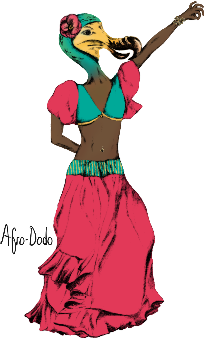 Afro Dodo Is Not Extinct, She's The Life Of The Mauritian - Illustration (900x1240)