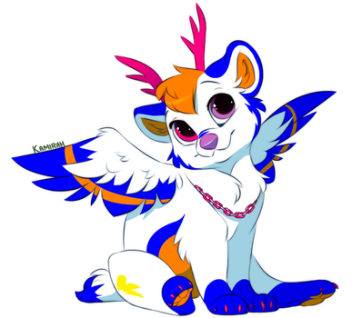 Darkarcangel5 By Kamirah Anime Animals, Monster Art, - Cartoon (387x350)