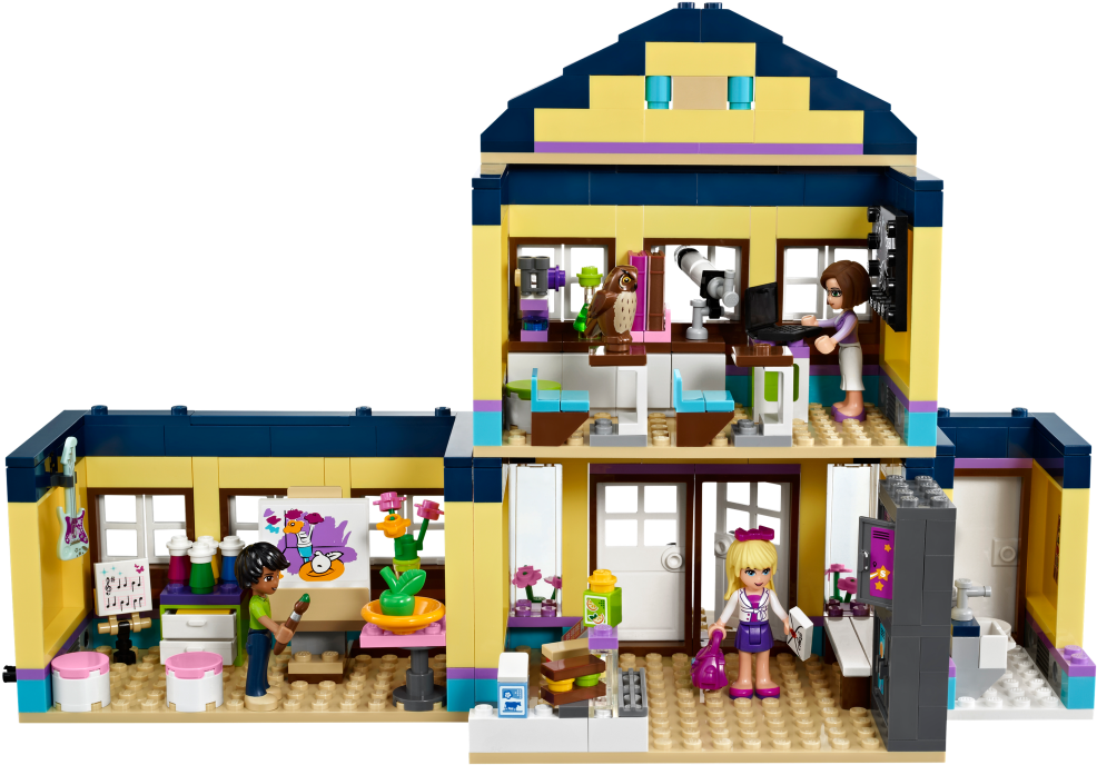 High School Friends Clipart Panda - Lego Friends School Inside (1000x750)