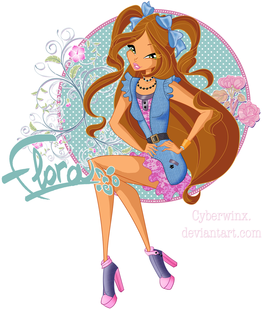 Gardenia Style By Cyberwinx - Winx Club Flora Gardenia (1024x1135)