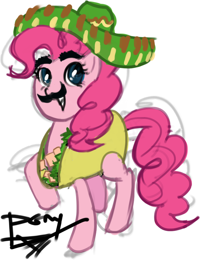 Pony Clip Art Pink Flower Mammal Fictional Character - Cartoon (675x876)